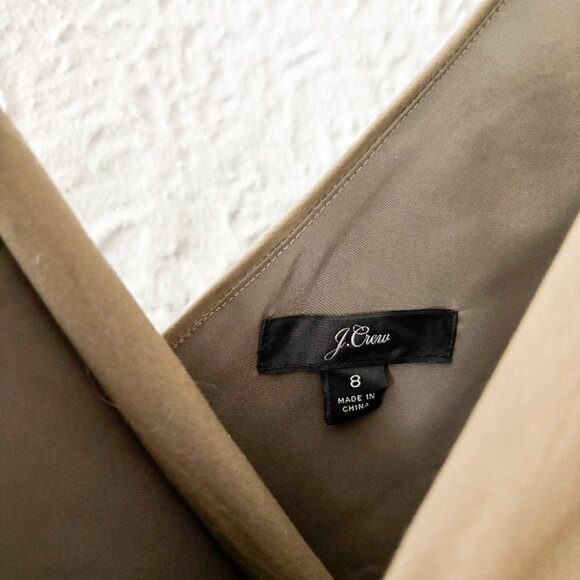 J. Crew Dressy Olive Green Jumpsuit Size 8 - Picture 4 of 8